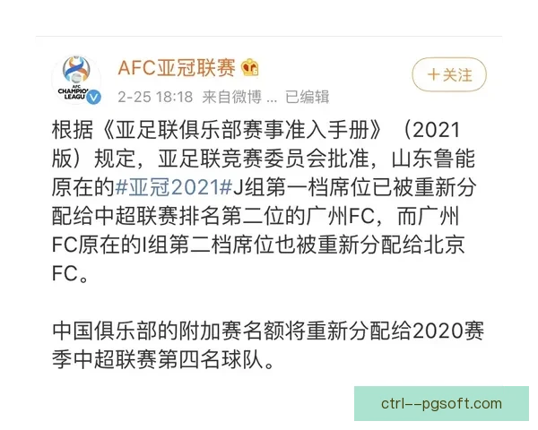 亚足联公布2024至2025赛季亚冠总奖金分配方案详解 亚足联公布2024至2025赛季亚冠总奖金分配方案详解
